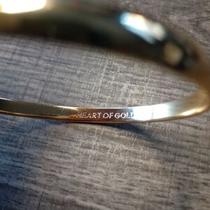 Kate Spade New York 'Heart Of Gold' 12k Bangle Bracelet